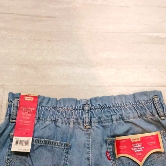 Girl High Rise Blue Denim Shorts Size 16. - Picture 10 of 13